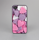 The Pink and Purple Candy Hearts Skin-Sert for the Apple iPhone 4-4s Skin-Sert Case