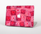 The Pink and Red Hearts in Blocks Skin Set for the Apple MacBook Pro 15" with Retina Display