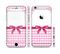 The Pink and White Plaid with Lace and Ribbon Sectioned Skin Series for the Apple iPhone 6