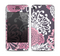 The Pink and White Solid Flowers Skin for the Apple iPhone 4-4s
