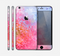 The Pink to Blue Faded Color Floral Skin for the Apple iPhone 6 Plus