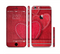 The Pocket with Red Scratched Hearts Sectioned Skin Series for the Apple iPhone 6s