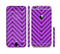 The Purple & Black Sketch Chevron Sectioned Skin Series for the Apple iPhone 6s