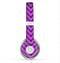 The Purple & Black Sketch Chevron Skin for the Beats by Dre Solo 2 Headphones
