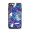 The Purple & Blue Vector Floral Design Apple iPhone 6 Otterbox Symmetry Case Skin Set