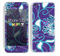 The Purple & Blue Vector Floral Design Skin for the Apple iPhone 5c