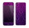 The Purple Delicate Foliage Pattern Skin for the Apple iPhone 5c