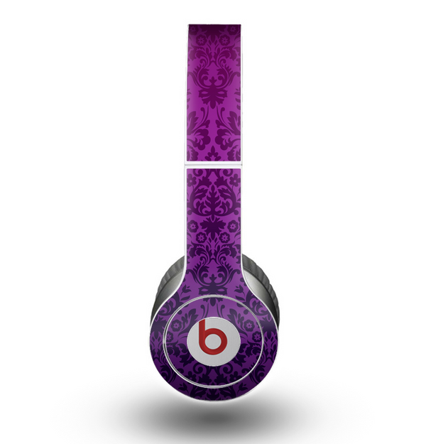 The Purple Delicate Foliage Pattern Skin for the Beats by Dre Original Solo-Solo HD Headphones