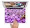The Purple Flowers Skin Set for the Apple MacBook Pro 15" with Retina Display