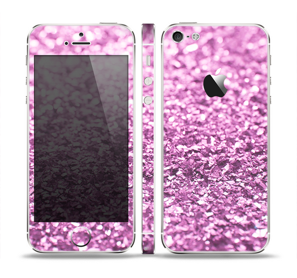 The Purple Glimmer Skin Set for the Apple iPhone 5