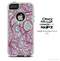 The Vector Purple Thin Laced Skin For The iPhone 4-4s or 5-5s Otterbox Commuter Case