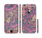 The Purple, Green, and Blue Vector Floral Pattern Sectioned Skin Series for the Apple iPhone 6 Plus