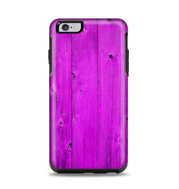 The Purple Highlighted Wooden Planks Apple iPhone 6 Plus Otterbox Symmetry Case Skin Set