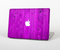 The Purple Highlighted Wooden Planks Skin Set for the Apple MacBook Pro 15" with Retina Display