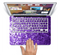 The Purple Shaded Sequence Skin Set for the Apple MacBook Pro 15" with Retina Display