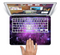 The Purple Space Neon Explosion Skin Set for the Apple MacBook Pro 15" with Retina Display