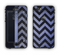 The Purple Textured Chevron Pattern Apple iPhone 6 Plus LifeProof Nuud Case Skin Set