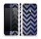The Purple Textured Chevron Pattern Skin Set for the Apple iPhone 5s