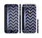 The Purple Textured Chevron Pattern Sectioned Skin Series for the Apple iPhone 6
