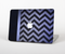 The Purple Textured Chevron Pattern Skin Set for the Apple MacBook Pro 13" with Retina Display