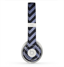 The Purple Textured Chevron Pattern Skin for the Beats by Dre Solo 2 Headphones