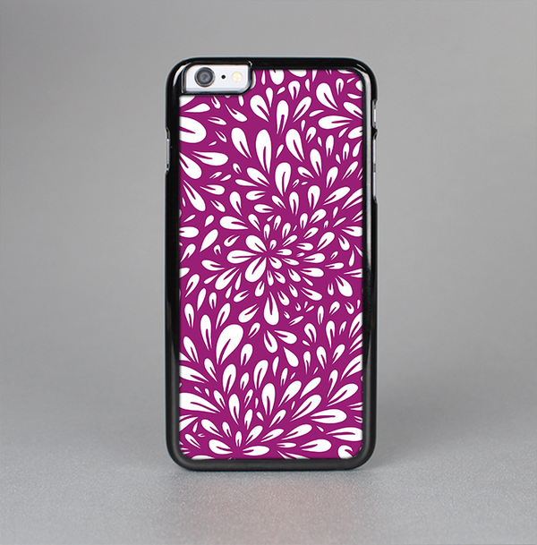 The Purple & White Floral Sprout Skin-Sert Case for the Apple iPhone 6 Plus