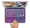 The Purple and Blue Electric Swirels Skin Set for the Apple MacBook Pro 13" with Retina Display