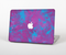 The Purple and Blue Paintburst Skin Set for the Apple MacBook Pro 13" with Retina Display