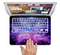 The Purple and Blue Scattered Stars Skin Set for the Apple MacBook Pro 15" with Retina Display