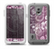 The Purple and Gray Stripes with Overlapping Floral Skin Samsung Galaxy S5 frē LifeProof Case