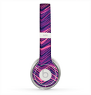 The Purple and Pink Overlapping Chevron V3 Skin for the Beats by Dre Solo 2 Headphones