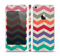 The Rainbow Chevron Over Digital Camouflage Skin Set for the Apple iPhone 5