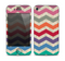 The Rainbow Chevron Over Digital Camouflage Skin for the Apple iPhone 4-4s