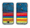 The Rainbow Colored Water Stripes Apple iPhone 6 Plus LifeProof Nuud Case Skin Set