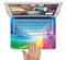 The Rainbow Hd Waves Skin Set for the Apple MacBook Pro 13" with Retina Display
