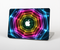 The Rainbow Neon Translucent Vortex Skin Set for the Apple MacBook Pro 13" with Retina Display