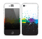 The Rainbow Paint Spatter Skin for the Apple iPhone 4-4s