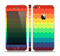 The Rainbow Thin Lined Chevron Pattern Skin Set for the Apple iPhone 5s