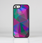 The Raised Colorful Geometric Pattern V6 Skin-Sert for the Apple iPhone 5-5s Skin-Sert Case