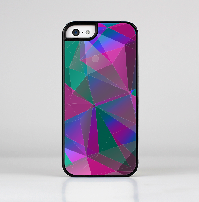 The Raised Colorful Geometric Pattern V6 Skin-Sert for the Apple iPhone 5c Skin-Sert Case