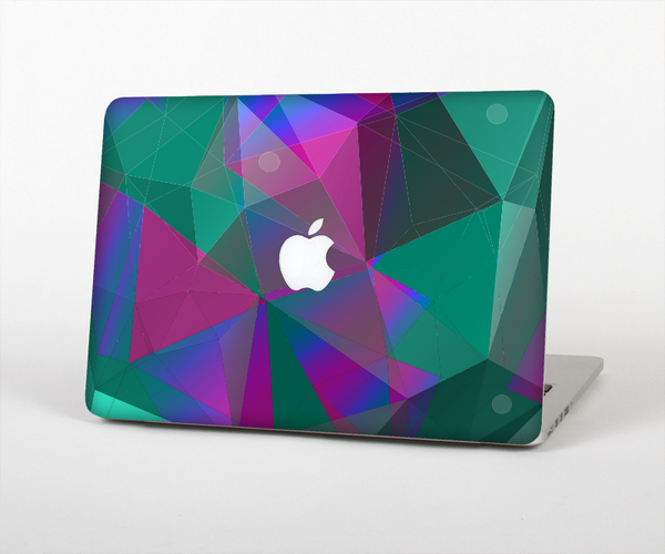 The Raised Colorful Geometric Pattern V6 Skin Set for the Apple MacBook Pro 13" with Retina Display