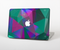 The Raised Colorful Geometric Pattern V6 Skin Set for the Apple MacBook Pro 15" with Retina Display