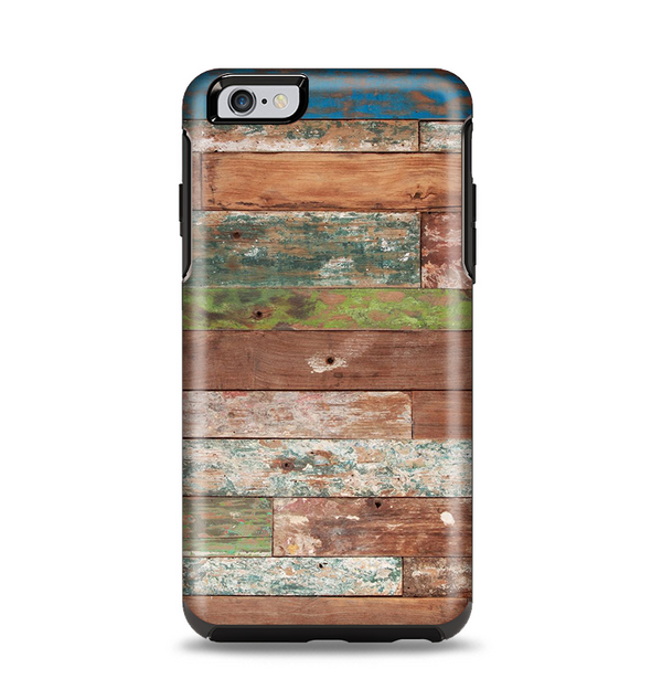 The Raw Vintage Wood Panels Apple iPhone 6 Plus Otterbox Symmetry Case Skin Set