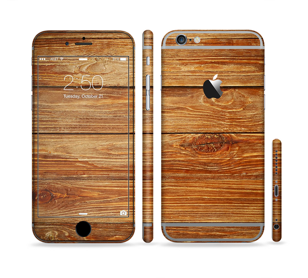 The Raw WoodGrain Sectioned Skin Series for the Apple iPhone 6 Plus