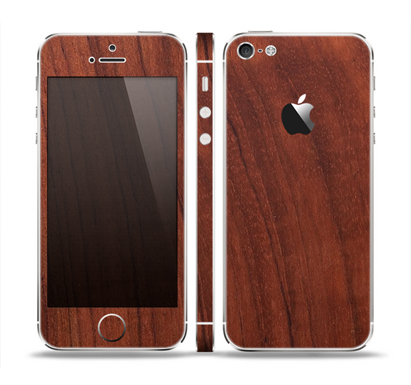 The Raw Wood Grain Texture Skin Set for the Apple iPhone 5