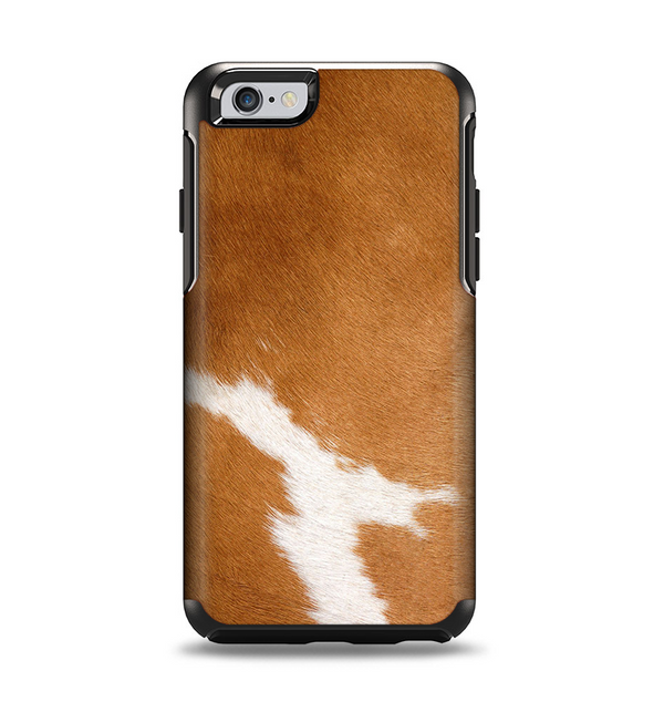 The Real Brown Cow Coat Texture Apple iPhone 6 Otterbox Symmetry Case Skin Set