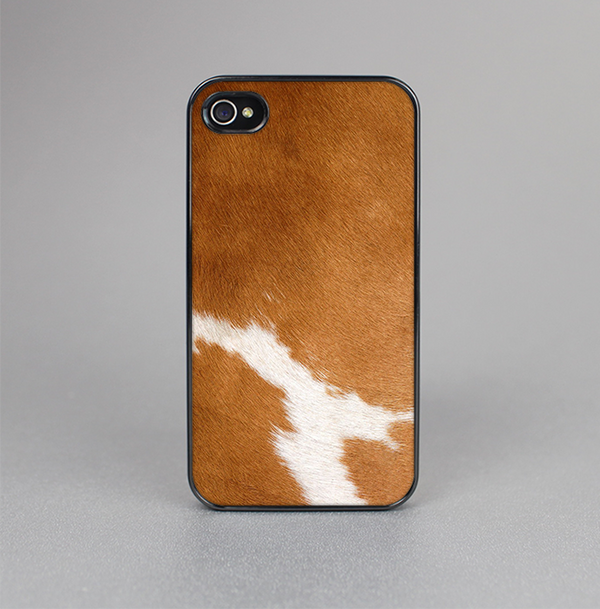 The Real Brown Cow Coat Texture Skin-Sert for the Apple iPhone 4-4s Skin-Sert Case