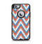 The Red-White-Blue Sharp Chevron Pattern Apple iPhone 6 Otterbox Defender Case Skin Set