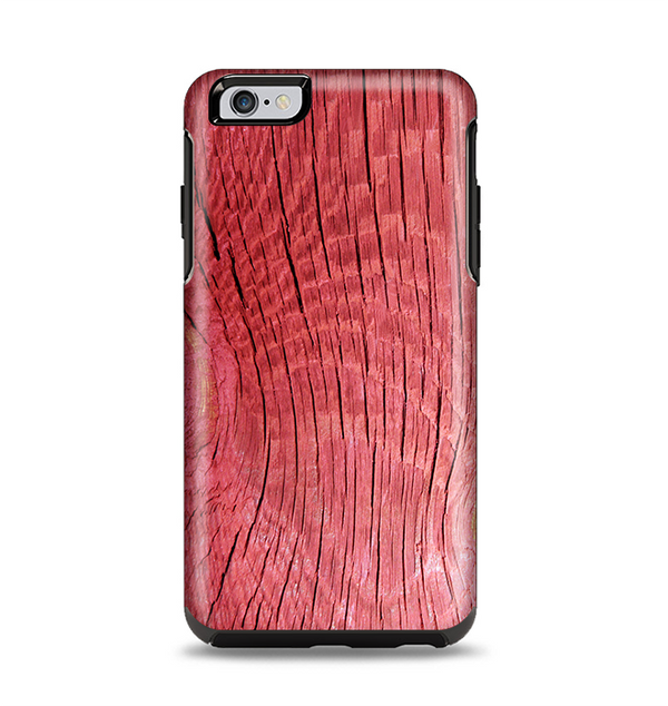 The Red-Wood with Yellow Knot Apple iPhone 6 Plus Otterbox Symmetry Case Skin Set
