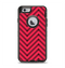 The Red & Black Sketch Chevron Apple iPhone 6 Otterbox Defender Case Skin Set
